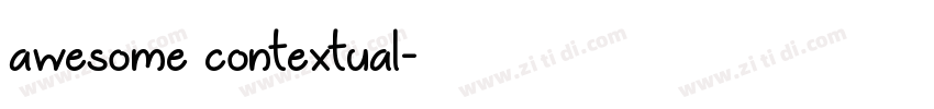 awesome contextual字体转换